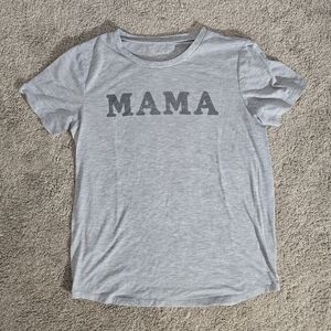 Isabel Maternity Gray 'MAMA' Tee